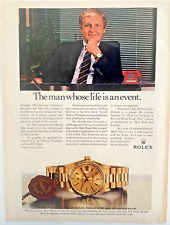 Rolex President Day Date Mark McCormack Vintage 1984 Magazine Ad picture