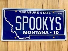 2010 Montana License Plate - Vanity Plate / SPOOKYS picture
