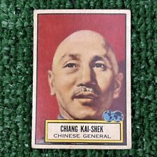1952 Topps Look N See Chiang Kai Shek Card #85 Raw Nicely Centered No Creases picture