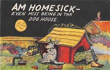 Moon Laughs at Dog Pushed Out of His Doghouse by Husband-Comic Old Linen PC picture
