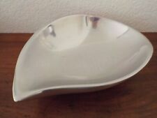 Vintage Nambe #562 Large Silver Alloy SHINY Teardrop Bowl, 13  X 9 1/2 in picture