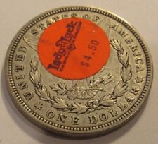 Lady Luck Casino Las Vegas, NV 1921-D Morgan Dollar 90% Silver Coin  picture