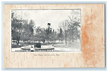 c1910 The Park, Manitowoc Wisconsin WI Unposted Antique Postcard picture
