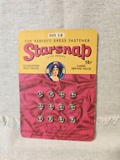 Vintage Starsnap Dress Fastener Columbia Fastener Co. Very GOOD Condition  picture