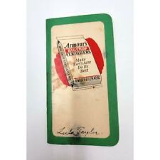 Vintage Armour’s Big Crop Fertilizer Advertising Pocket Notepad Notebook 1951 picture