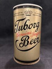 Vintage Tuborg Genuine Import Beer Can Brewed in Denmark Straight Side WOW picture