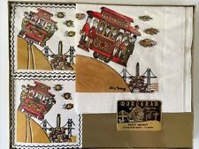 NOS Vintage San Francisco Cable Car Party Napkins and Matching Coasters AS IS picture
