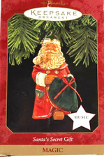 VTG Hallmark Keepsake Musical Christmas Ornament/Santa's Secret Gift/1997/MIB picture
