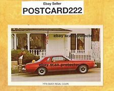 CT Willimantic 1976 vintage postcard BUNNELL BUICK 27 meadow st REGAL COUPE picture