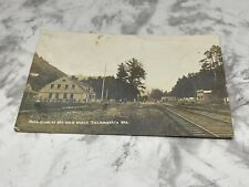 Scene At Bar View Tillamook Oregon RPPC Postcard Pmk 1914 Railroad picture