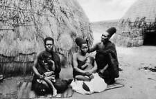 Zulu Family, Zululand, South africa, Africa 1927 OLD PHOTO picture