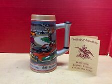 Budweiser 1991 Limited Edition Collector Stein Chasing the Checkered Flag picture