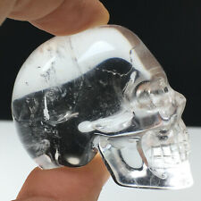 Rare！67g  Awesome Natural Crystal  Quartz Skull  Healing  Carving   picture