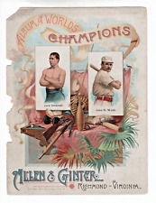 1888 A16 Allen & Ginter Tobacco Album Cover of 1887 N28 John Ward Jack Dempsey picture