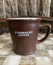Starbucks 2008 Dark Chocolate Brown&White Coffee/Tea Mug Cup Large Matte Finish picture
