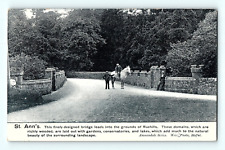 St. Ann's Bridge Raehills Estate Scotland Antique Postcard D4 picture