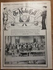 August 1919 The Khaki Call Magazine Vol 3 No 7 WWI Army Navy Veterans Canada picture