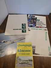 Vintage 1980’s Ozark Airlines Folder Presto Magix Air Travel Play Set & More picture