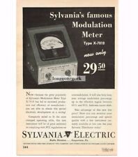 1948 Sylvania Electric X-7018 Modulation Meter Ham Radio VINTAGE Print Ad picture