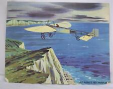 1962 Teach-A-Chart Poster 103 Louis Bleriot's 1st Monoplane 1909 21 1/2