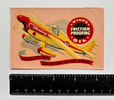 Vintage Original Wynn's Friction Proofing Oil - Shoestring Air Race Winner Decal picture