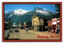Postcard Skagway, Alaska AK north end of Lynn Canal, shopping AJ3 picture