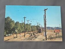 Postcard Orange Empire Trolley Museum Perris CA Entrance OERM SoCal Trains picture