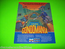 GONDOMANIA 1987 Original Video Arcade Game Promo Sales Flyer Vintage Retro Art  picture