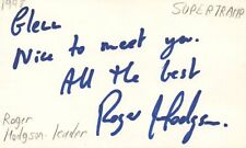 Roger Hodgson Leader Supertramp Rock Band Music Signed Index Card JSA COA picture