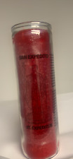 Anointed Red 7 Day Saint Expedite candle with prayer for fast luck money miracle picture