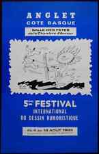 Original Poster France Anglet Basque Cartoons Fest 1983 picture