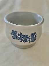 Pfaltzgraff Yorktowne USA Blue Floral Stoneware Sugar Bowl Vintage picture