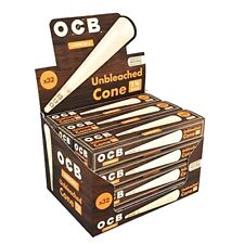 OCB Virgin Unbleached Cones 1 1/4 Size (12 Packs of 32 Cones) picture
