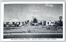 Tucson Arizona AZ Postcard Wagon Wheel Motel General View Building 1940 Unposted picture