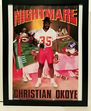 Christian Okoye KC Chiefs Costacos Brothers 8.5x11 FRAMED Print Vintage Poster picture