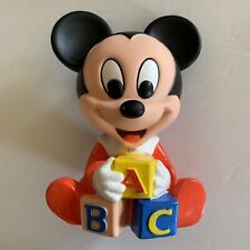Vintage Mickey Mouse Squeaky Toy 1980s Bath Toy 7.5” Tall E28 picture