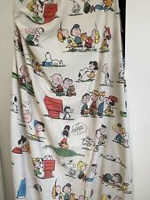 Vintage 1971 SNOOPY Peanuts Gang HAPPINESS IS Twin Fitted Sheet ONLY picture