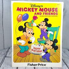 Vintage Walt Disney Prod 1985 Mickey Mouse & Friends Coloring Book Fisher-Price picture