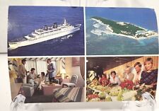 Admiral Cruises, Inc CRUISE SHIP EMERALD SEAS Bahamas Vintage 4X6 Postcard [322] picture