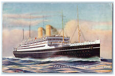 1922 C.P.S Empress of Scotland Gross Tonnage 25000 Antique Postcard picture