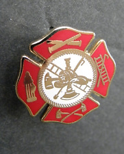 FIREFIGHTER FIRE FIGHTER FIRST RESPONDER MINI SHIELD LAPEL PIN 3/4 INCH picture