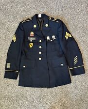 Vintage US Army Bremen-Bowdon Dress Blue Service Uniform Jacket Coat Size 38S picture