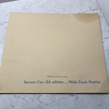 Original 1964 Pontiac Full Size Car Deluxe Sales Brochure Bonneville Grand Prix picture