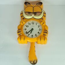 Vintage 1978 1981 GARFIELD Sunbeam Wall Clock NOT WORKING Small Scratch picture