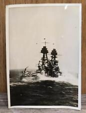 WW II USN USS ARIZONA DOCUMENTED DATED 1941 BLACK & WHITE GLOSSY PHOTO picture