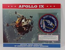 VTG RARE Official NASA Emblems PATCHES Space Missions Willabee Ward APOLLO IX picture