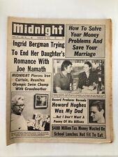 Midnight Tabloid August 30 1976 Vol 23 #10 Isabella Rossellini & Joe Namath picture
