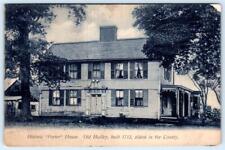 Pre-1907 HISTORIC PORTER HOUSE BUILT 1712 OLD HADLEY MASSACHUSETTS POSTCARD picture