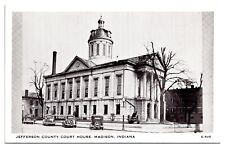 Vintage Jefferson County Court House, Madison, IN Postcard picture