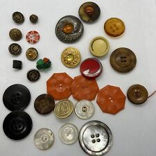 Lot Of 27 Vintage Antique Buttons As Pictured picture